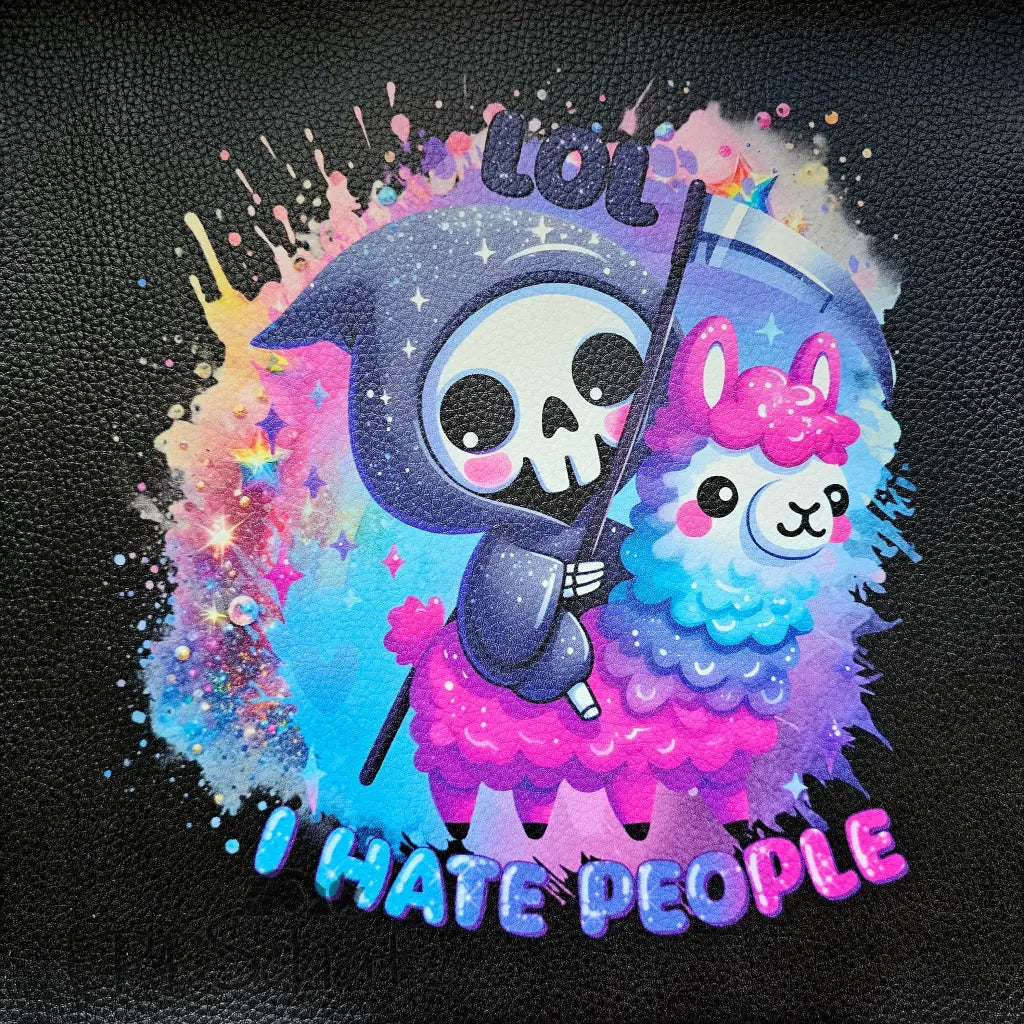 Kunstleder Panele Reaper Collection 25x 25cm - Hate People