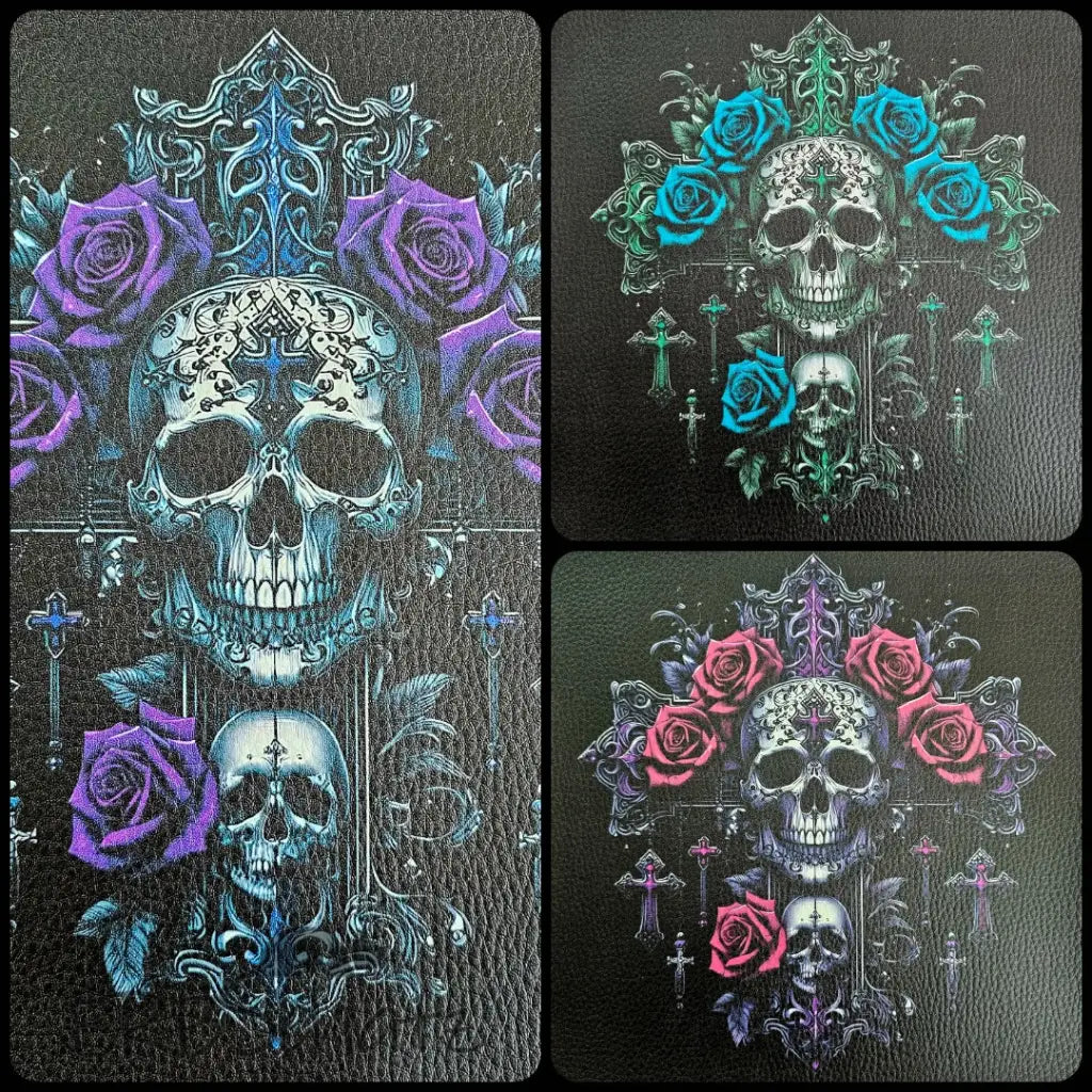 Kunstleder Panele Skull Cross Collection 25x 25cm - P25