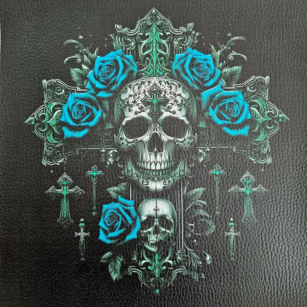 Kunstleder Panele Skull Cross Collection 25x 25cm