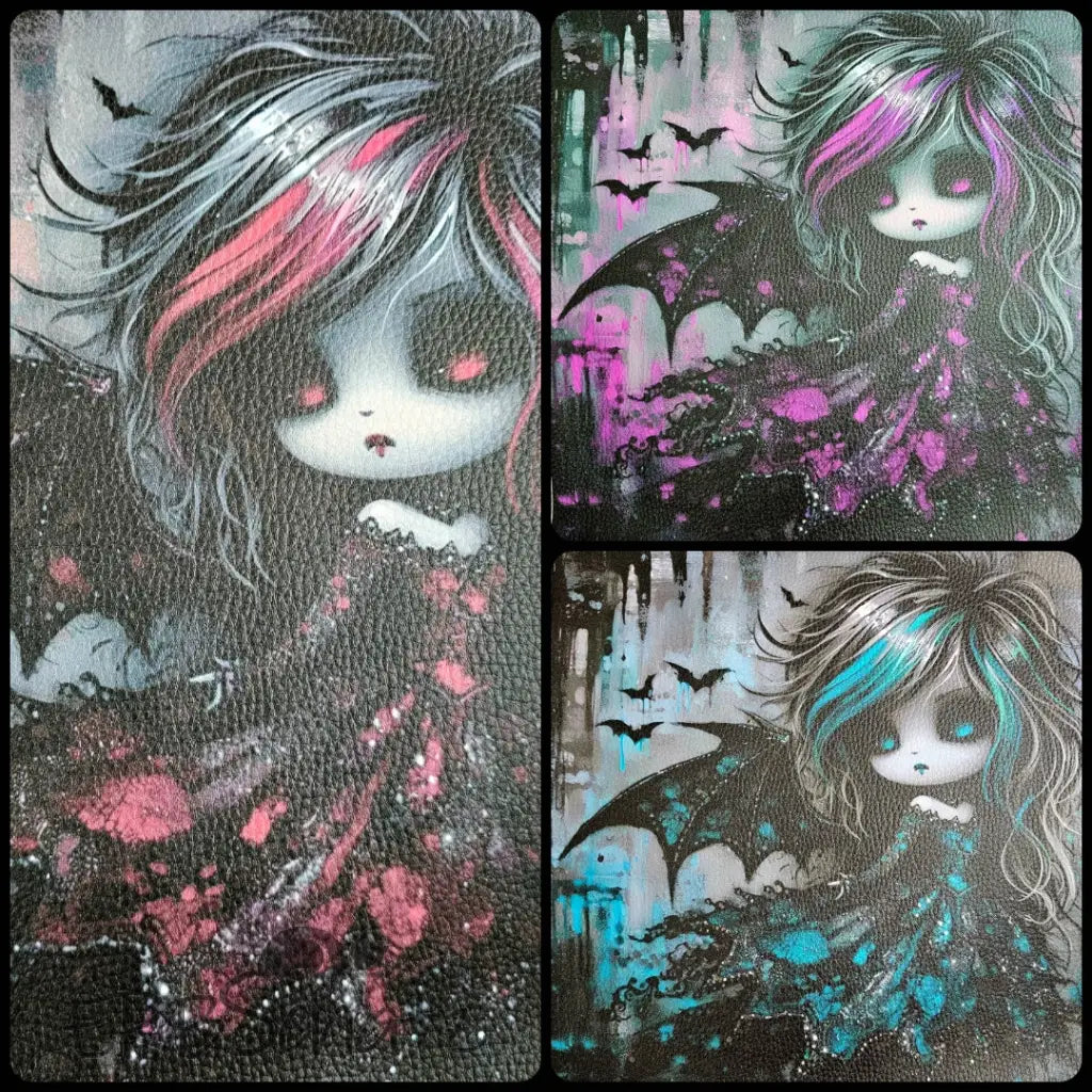 Kunstleder Panele Vampy Girl Collection 25 x 25 cm - P25