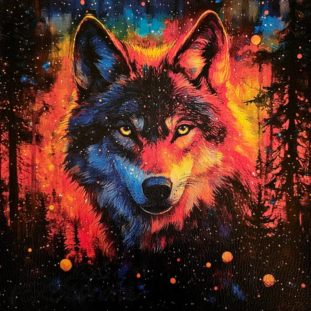 Kunstleder Panele Wolf Collection 25x 25cm - Wolf straight