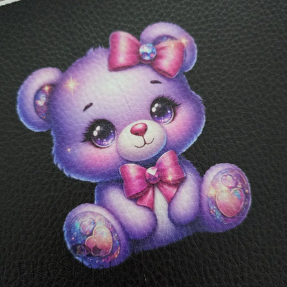 Kunstleder Portemonnaie Panele Cute Bear Collection 25x