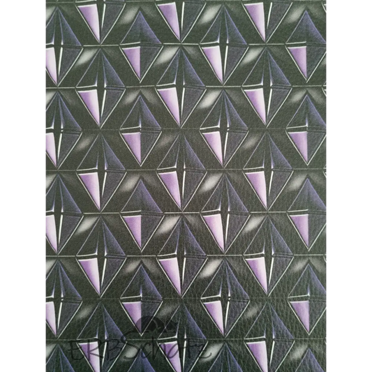 Kunstleder Purple 3D Rhombus 30 x 140 cm - PurpleRhombus