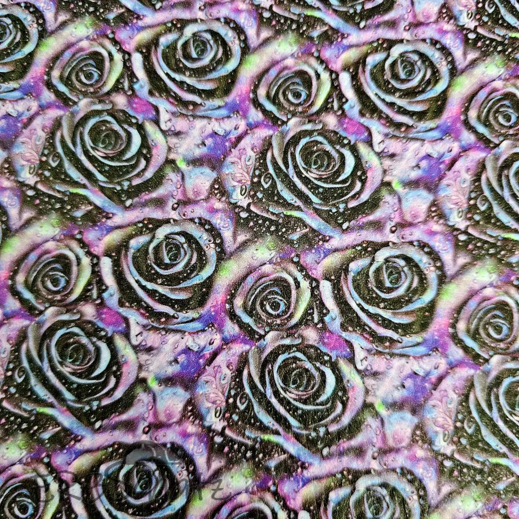 Kunstleder Purple Glitter Rose 50 x 140 cm - Purple Glitter