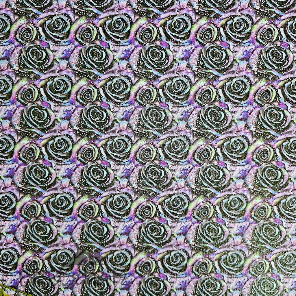 Kunstleder Purple Glitter Rose 50 x 140 cm - Purple Glitter