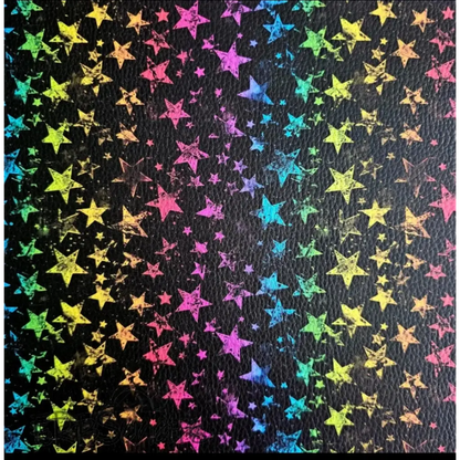 Kunstleder Rainbow Stars 50 x 140 cm - Rainbow Stars