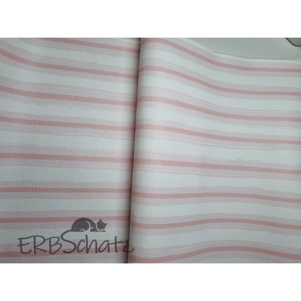 Kunstleder Rose Stripe Kombi 30 x 140 cm - Rose Stripe Kombi