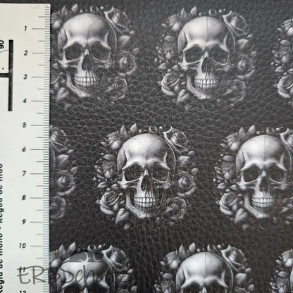 Kunstleder Skulldesigns 30 x 140 cm
