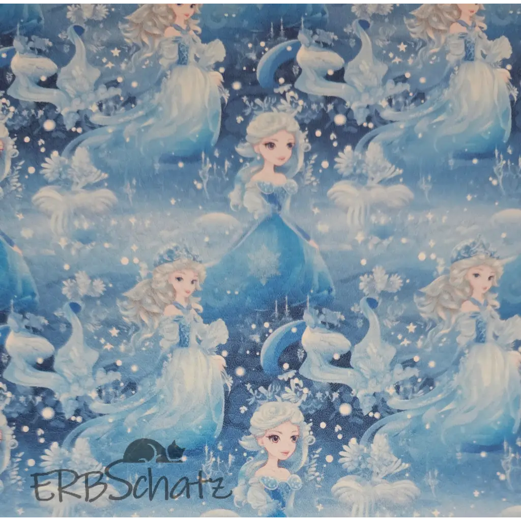 Kunstleder Snow Princess Kombi 30 x 140 cm - Snow Princess
