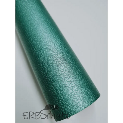 Kunstleder soft Metallic Rollen 30 x 140 cm - Metallic Green