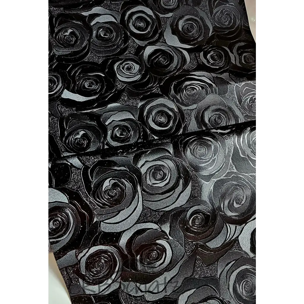 Kunstleder/Stoff Metallic Roses - Farbauswahl 30 x 140 cm