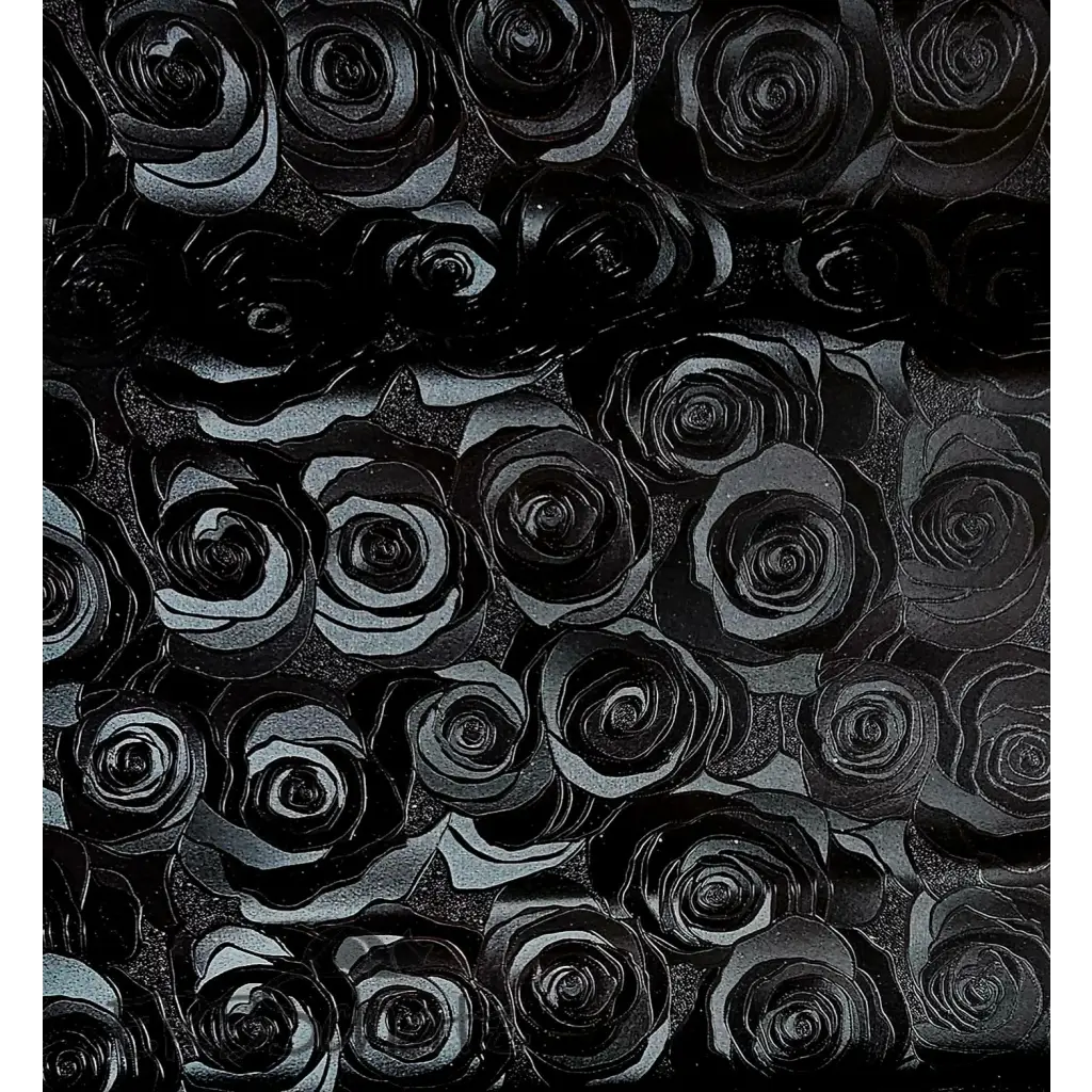 Kunstleder/Stoff Metallic Roses - Farbauswahl 30 x 140 cm