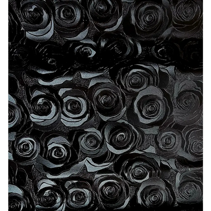 Kunstleder/Stoff Metallic Roses - Farbauswahl 30 x 140 cm