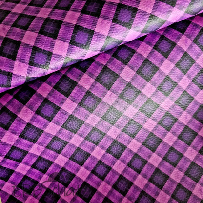 Kunstleder Tartan 30 x 140 cm