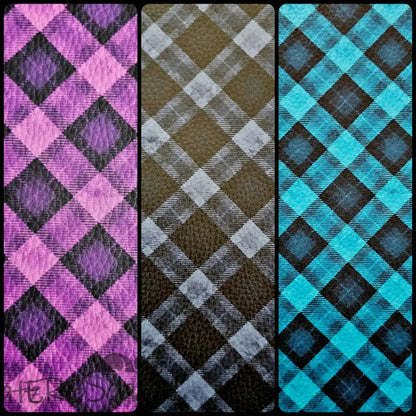 Kunstleder Tartan 30 x 140 cm