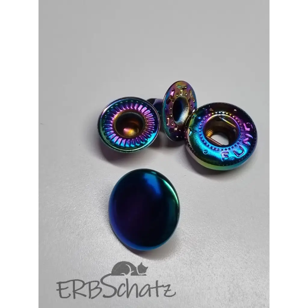 Metall Druckknöpfe 12mm - Rainbow