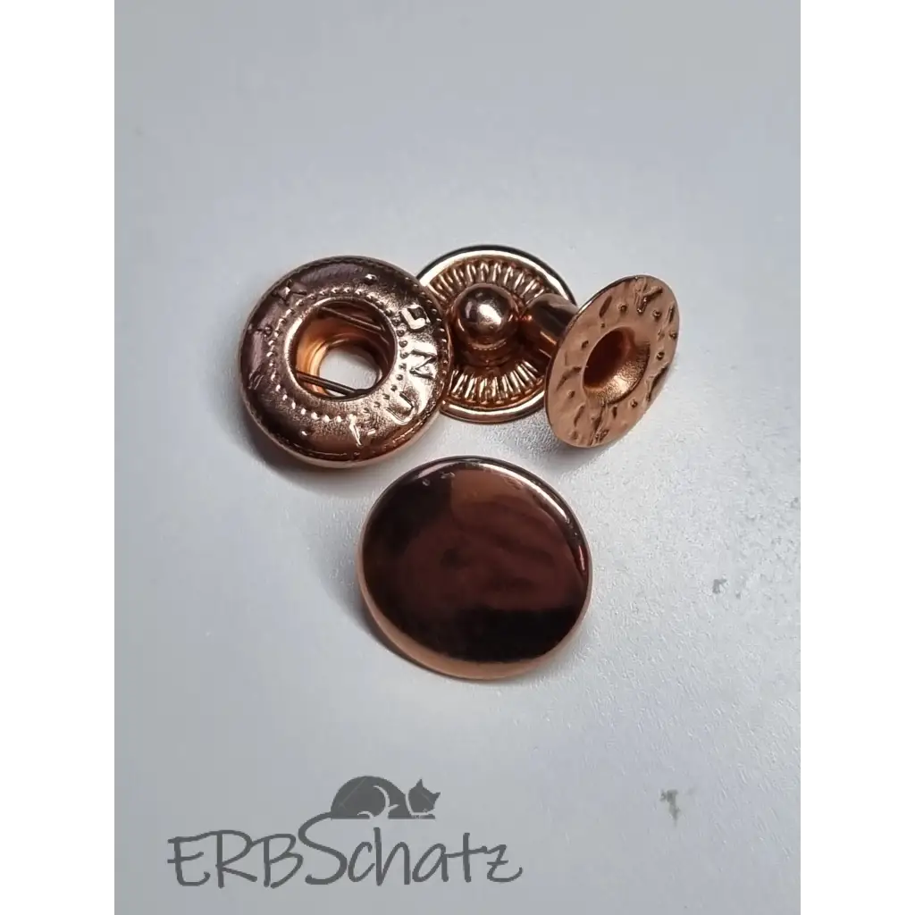 Metall Druckknöpfe 12mm - Rosegold