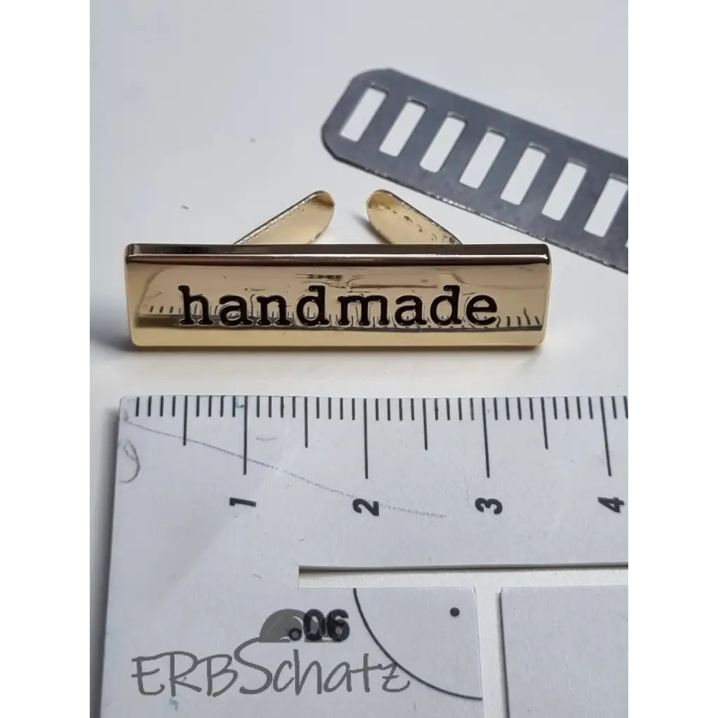 Metall Label ’Handmade’