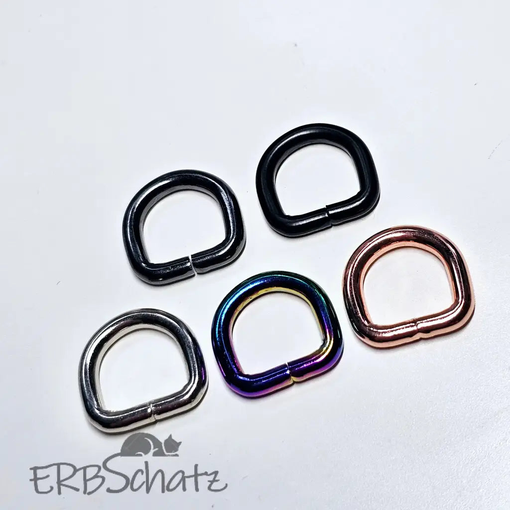Mini D-Ringe Farbauswahl - 10 mm