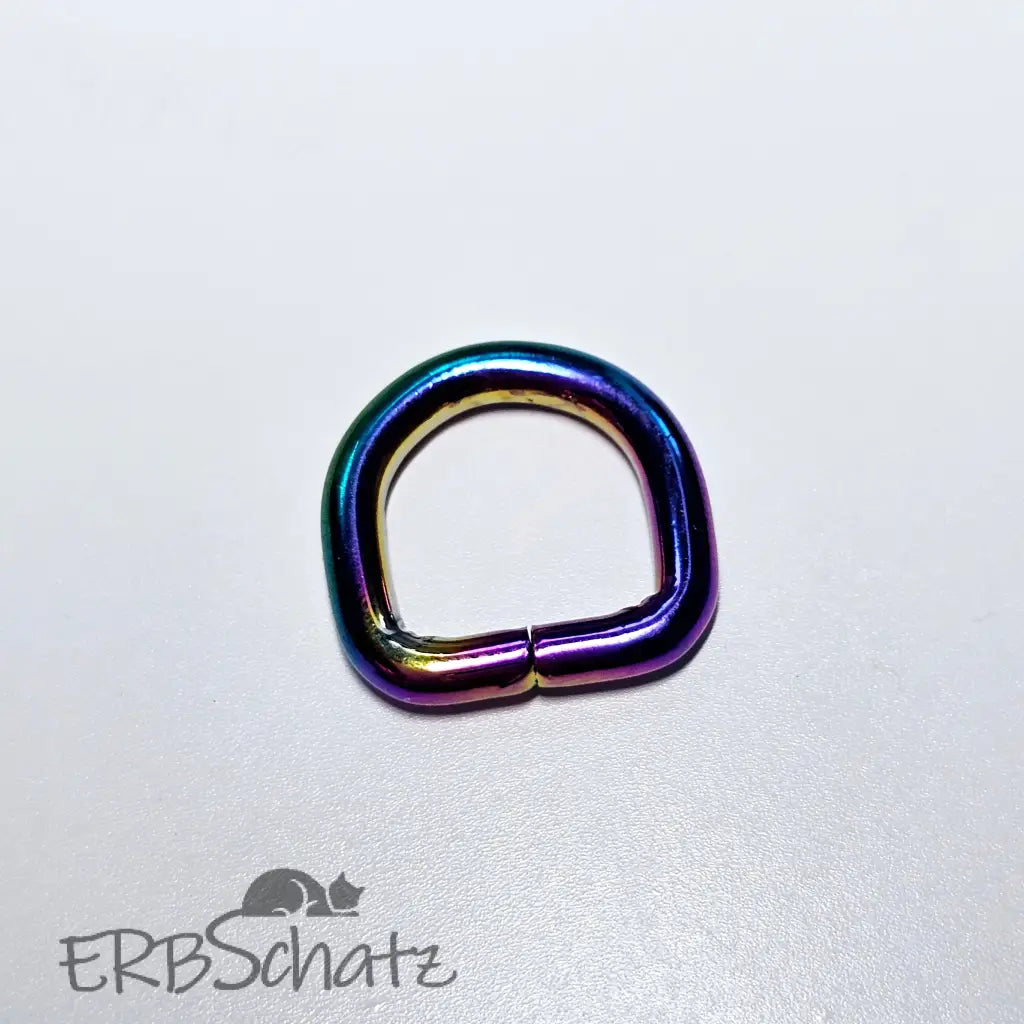 Mini D-Ringe Farbauswahl - 10 mm - Rainbow