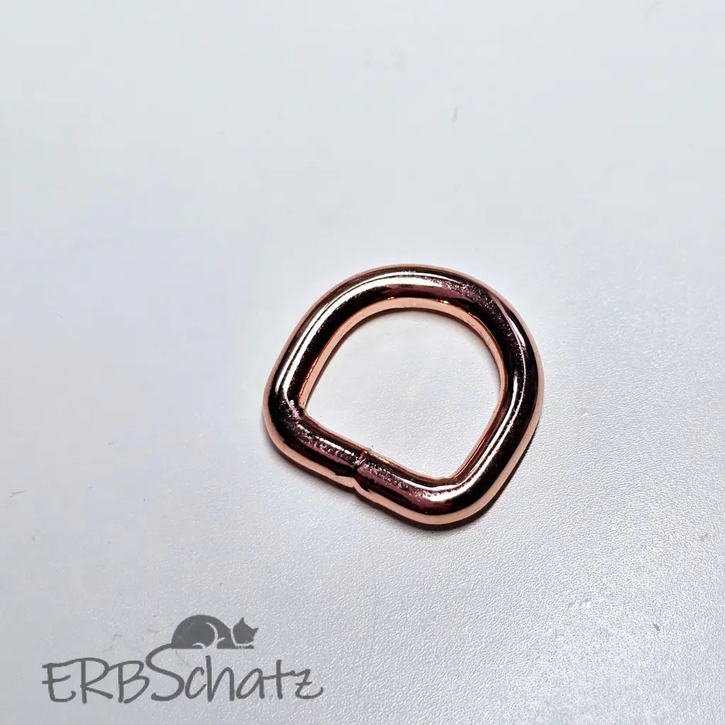 Mini D-Ringe Farbauswahl - 10 mm - Rosegold