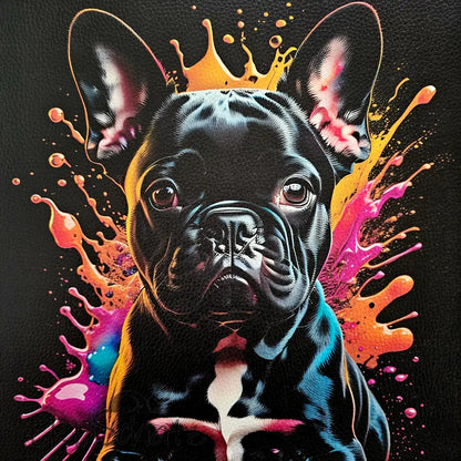 Panel ColourSplash Frenchie Black 25x 25cm - ColourSplash