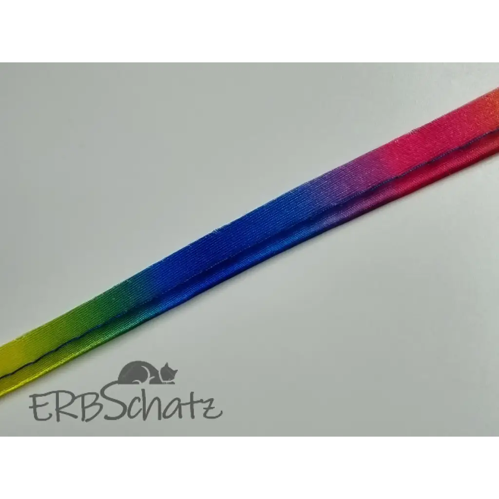 Paspelband Farbauswahl breite 10mm - Regenbogen