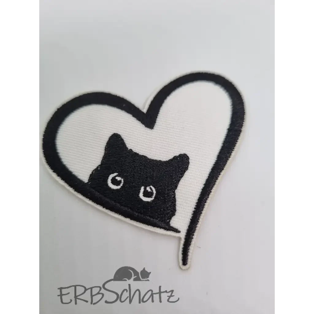 Patches zum Aufbügeln/Nähen - Designauswahl - HerzKatze