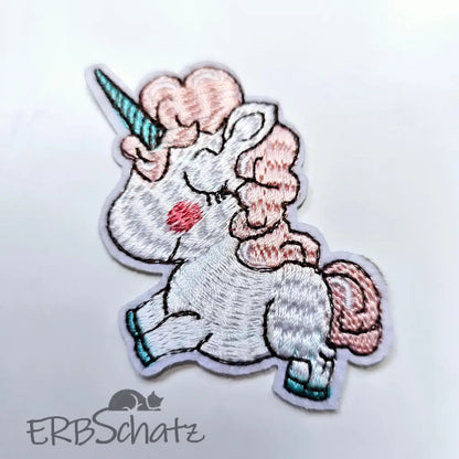 Patches zum Aufbügeln/Nähen New Collection - Einhorn rosa