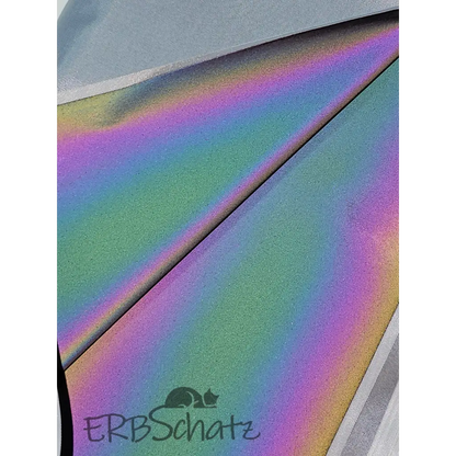 Rainbow reflektierender Stoff 50cm od. 100cm x 140 cm - 50cm