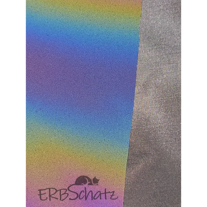 Rainbow reflektierender Stoff 50cm od. 100cm x 140 cm