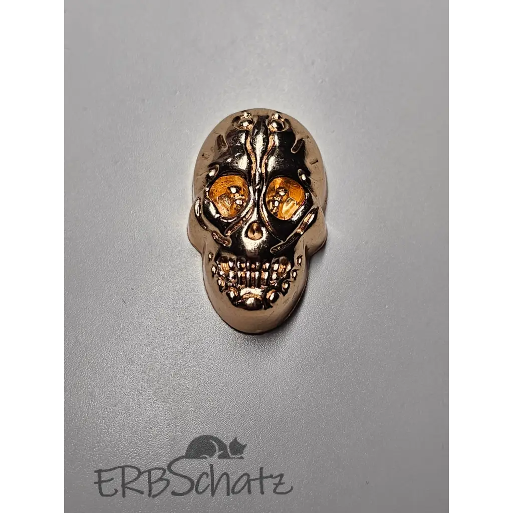 Schraubnieten Totenkopf - Gold / Skull groß