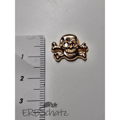 Schraubnieten Totenkopf - Gold / Skull klein