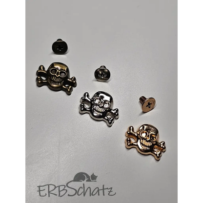 Schraubnieten Totenkopf - Silber / Skull klein