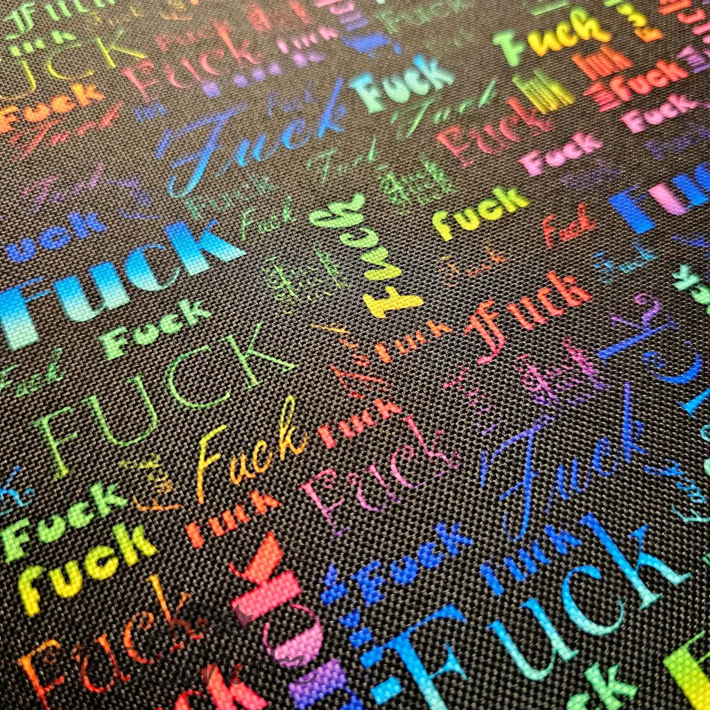 Wasserfester Canvas/Oxford F.CK Designs - F.CK Rainbow