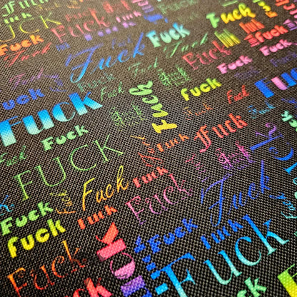 Wasserfester Canvas/Oxford F.CK Designs - F.CK Rainbow