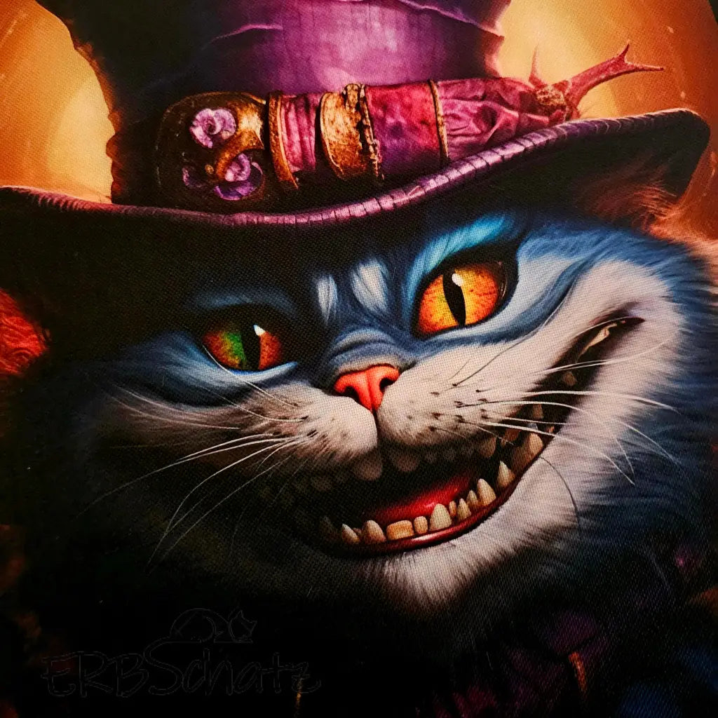 Wasserfester Canvas/Oxford Panele Hatter Cat 30x30cm