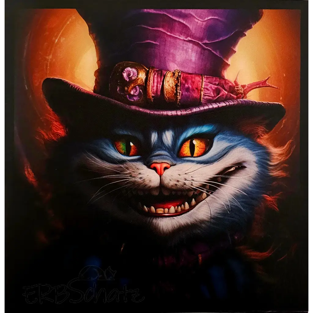 Wasserfester Canvas/Oxford Panele Hatter Cat 30x30cm