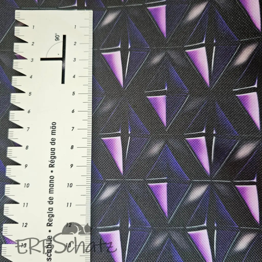 Wasserfester Canvas/Oxford Purple Rhombus - Purple Rhombus