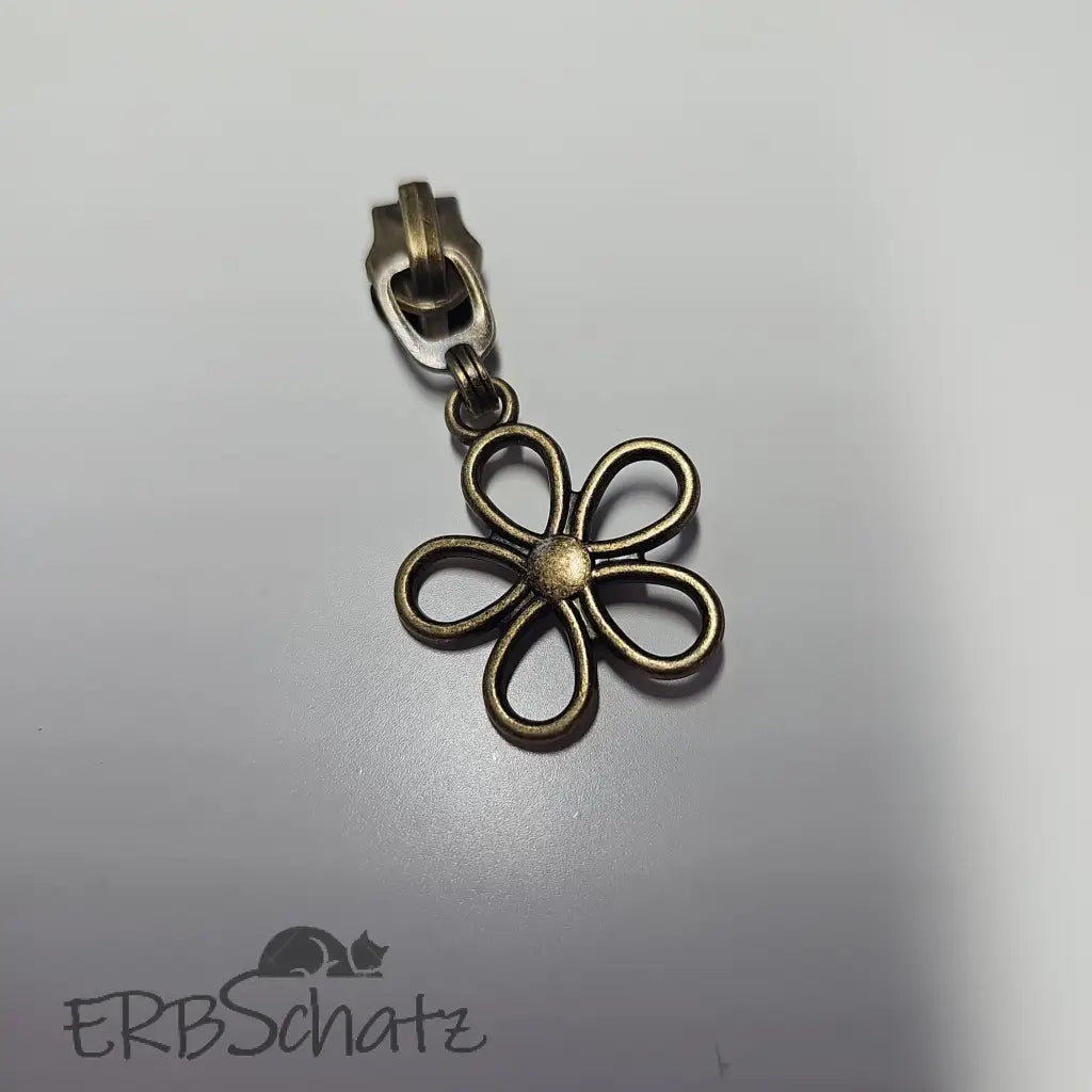 Zipper Blume - Bronze