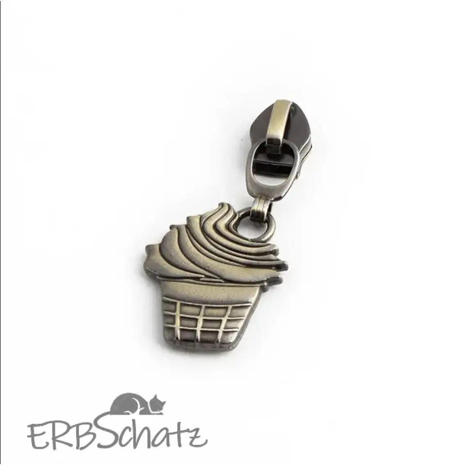 Zipper Cupcake - Bronze