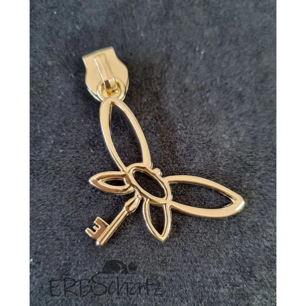 Zipper fliegender Schlüssel - Gold