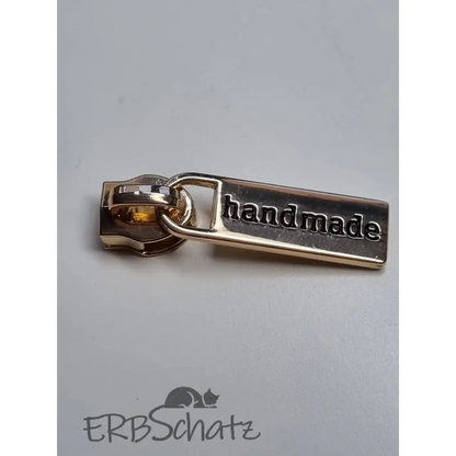 Zipper ’Handmade’ - Gold