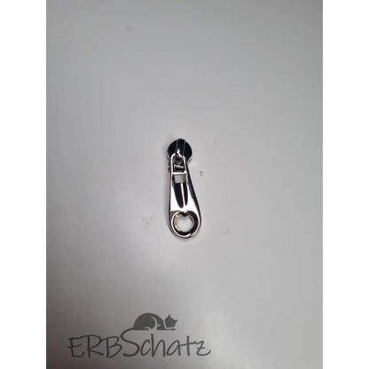 Zipper Herz schlicht (Gr. 3) - Silber