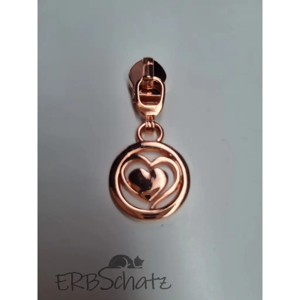 Zipper Lovely Heart - Rosegold