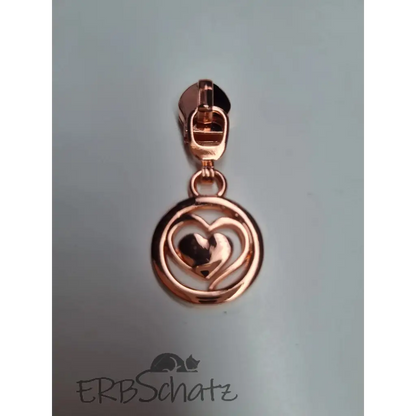 Zipper Lovely Heart - Rosegold