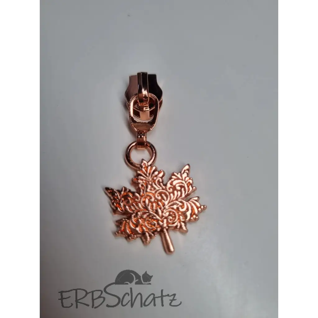 Zipper Mystic Leafe - Rosegold